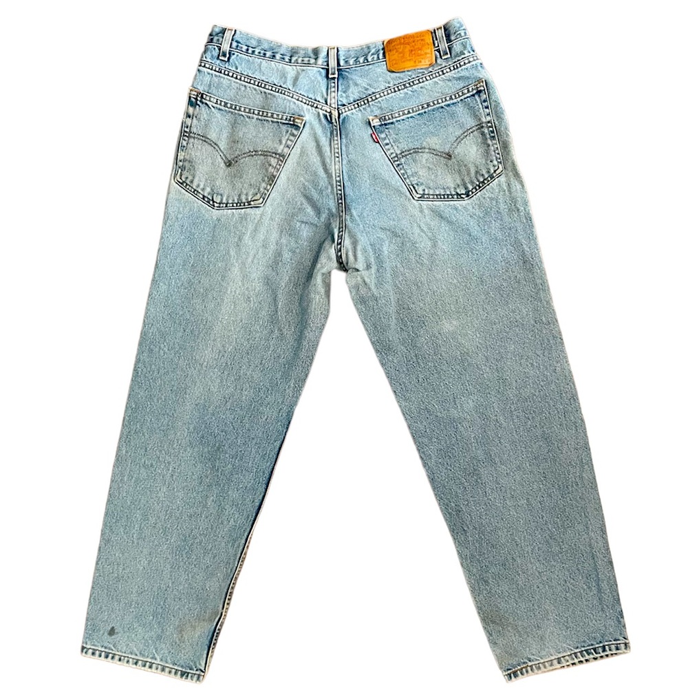 Men's Levi's 901 Denim Jeans Relaxed Straight Leg Light Wash 38x30 Zipper Fly